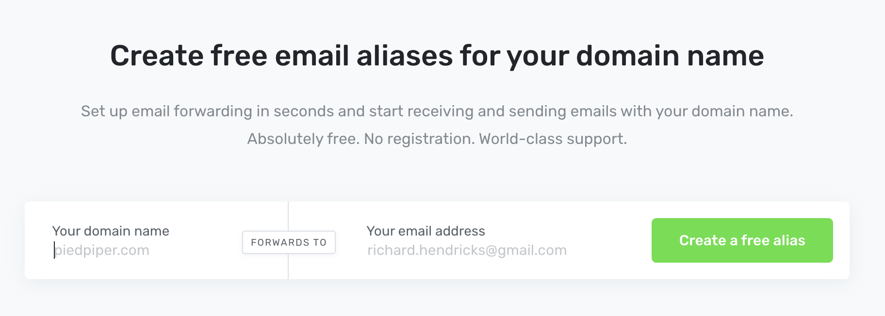 ImprovMX - create free email aliases for your new domain